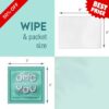 Gym Yoga Antiperspirant Wipes Individually Wrapped Wipes for Adults, Men And Women Travel Essentials Wet Tissue Wipes